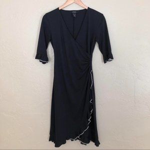 Express Faux Wrap Dress Size 3/4